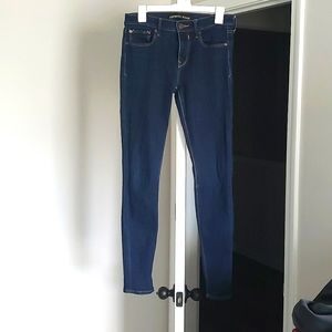 Size 6, dark blue jeggings from Express